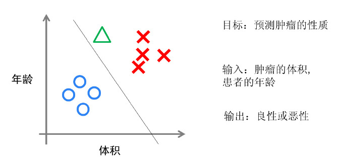 图1 逻辑回归的直观解释