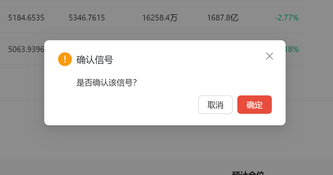 BigTrader 确认下单操作